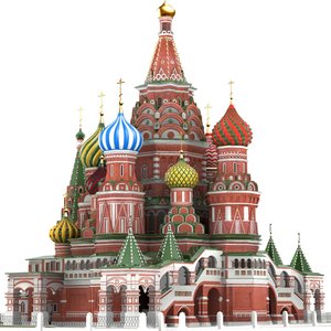 moscow st basil s cathedral 3d model