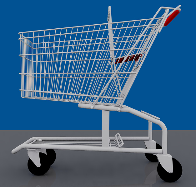3ds max shopping cart car