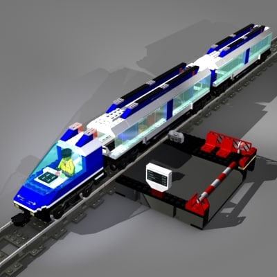 lego train 3d print