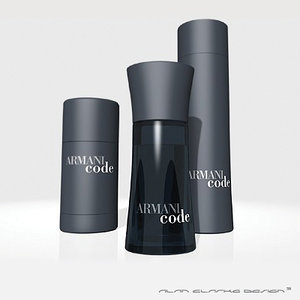 3d model armani code aftershave