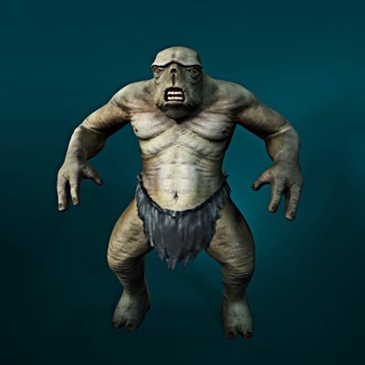 3d max cave troll fantasy creatures