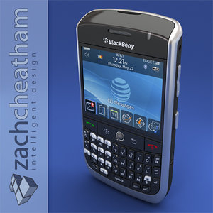blackberry curve 8900 3d model