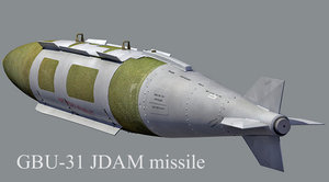 gbu-31 jdam missile obj