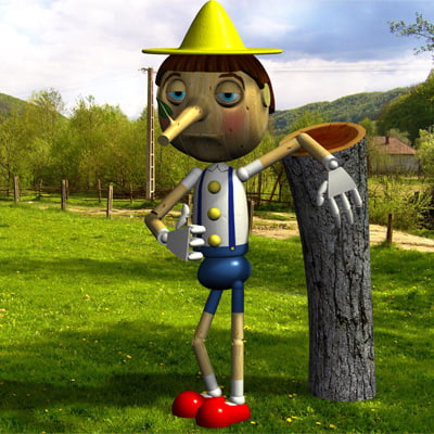 Pinocchio Shrek 3 3d Model