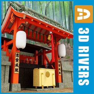 3d model japanese temple 02