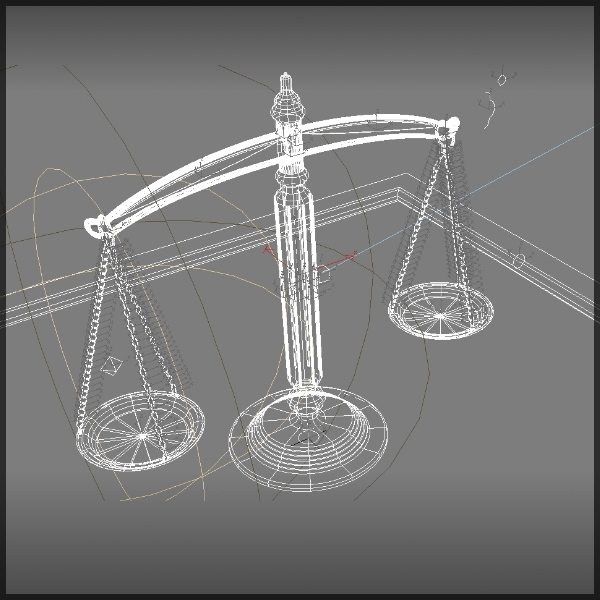 Scales Justice 3d Model