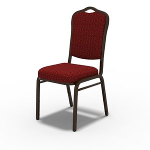 3d model banquet chair