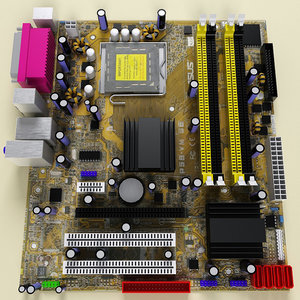motherboard modelled x 3d model