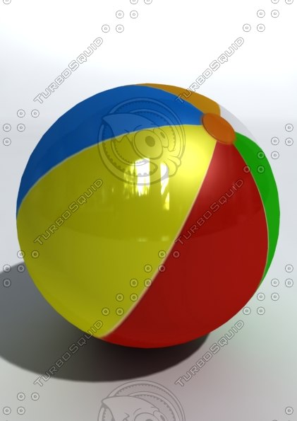 3d beach ball