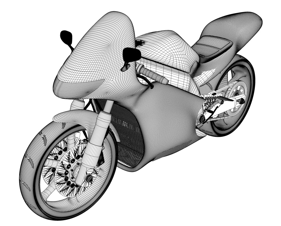 摩托车3d模型