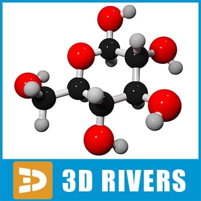 structure 3d galactose molecule structure 3d model galactose