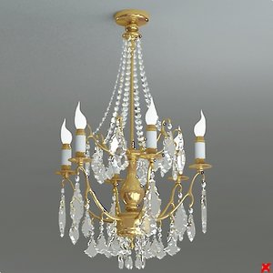 chandelier light 3d model