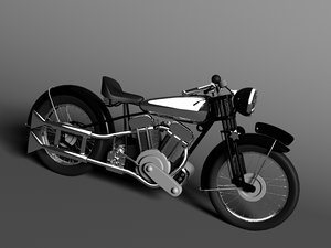 3ds max classic motorcycle brough superior