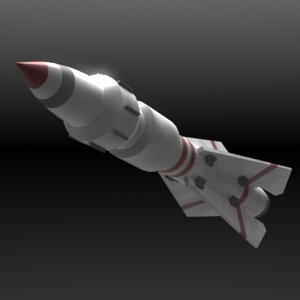 missile 3d model