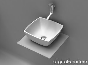 washbasins toilet 3d 3ds