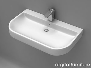 3d washbasins toilet model