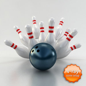3d bowling balls model