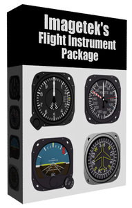 3d aircraft flight instruments boxed