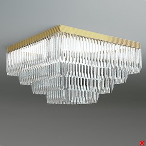 3d chandelier light model