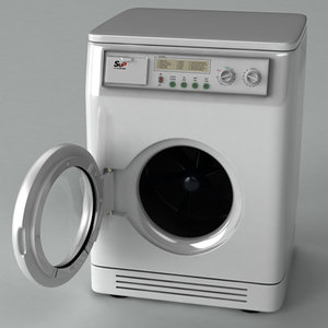 3d model washing machine