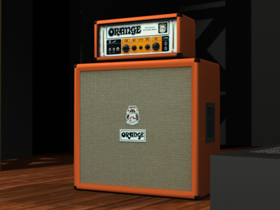 3d Model Of Orange Or 50 4x12 Cabinet