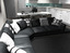 3d luxury corner sofa leather