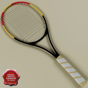 tennis racket 3d model