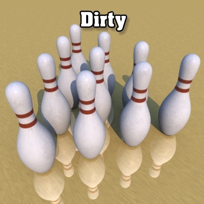 3d bowling pins model