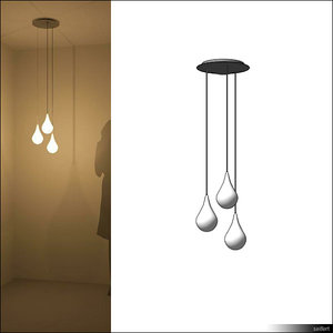 suspended ceiling lamp 3d model
