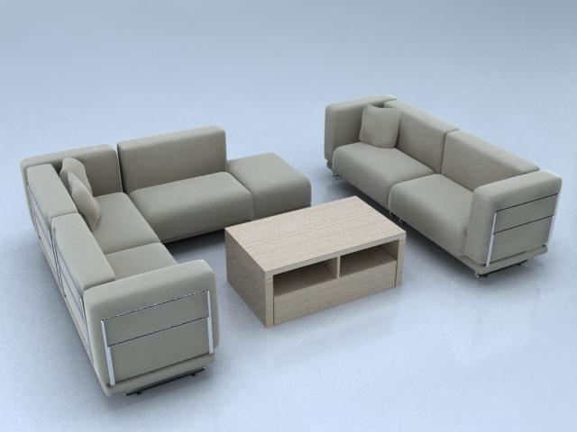 3d Ikea Modular Sofa Model