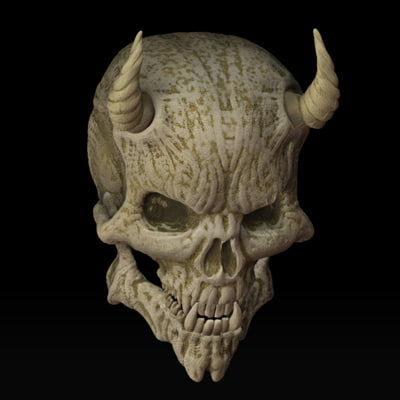 skull lesser demon 3d model