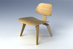 eames lcw chair molded 3d max
