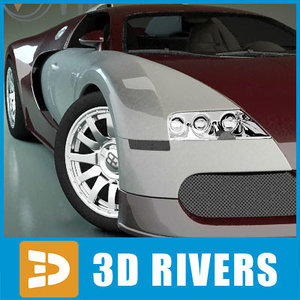 bugatti veyron luxury car 3d 3ds