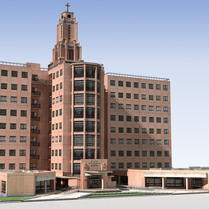 3d hospital building
