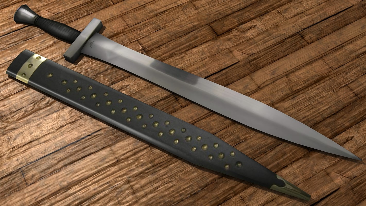 3d sword sheath model