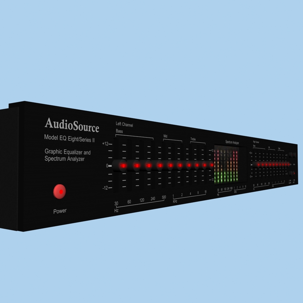 graphic equalizer eq 3d model