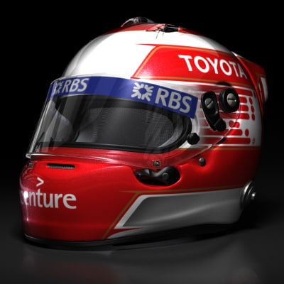 中島和樹09 F1ヘルメット3dモデル Turbosquid