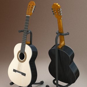 3ds max acoustic guitar