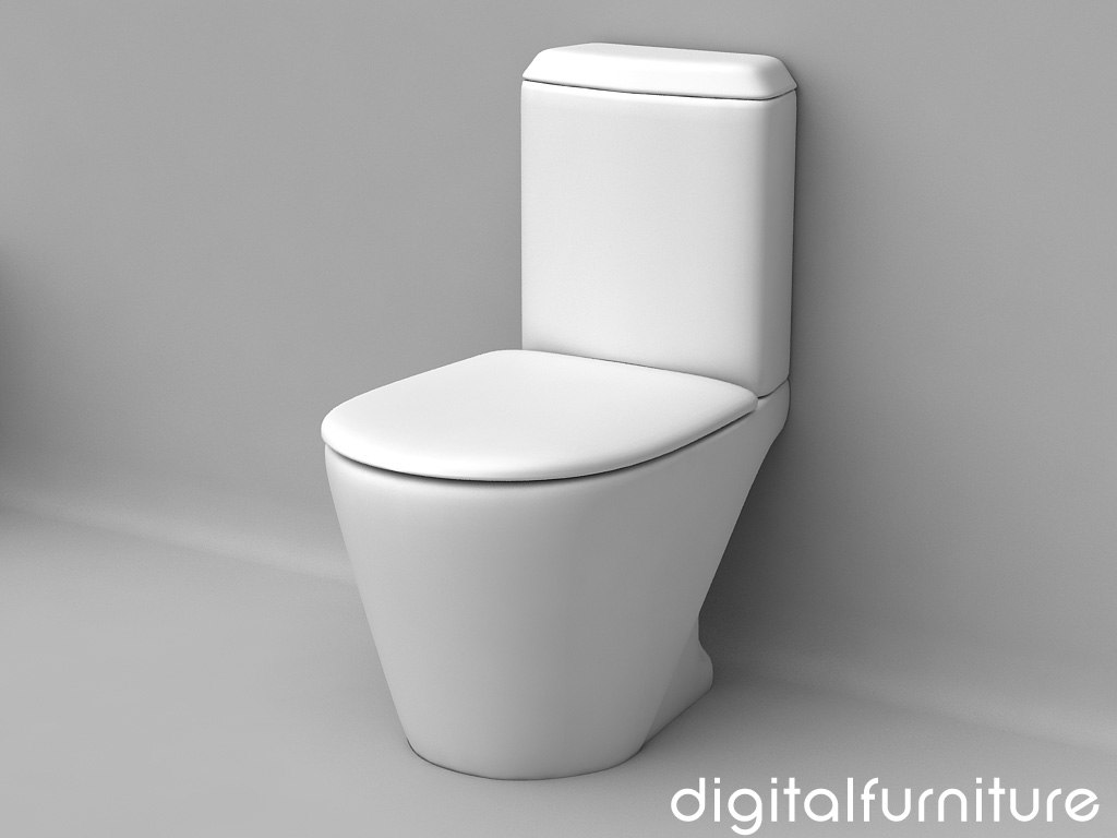 3d toilet furniture model