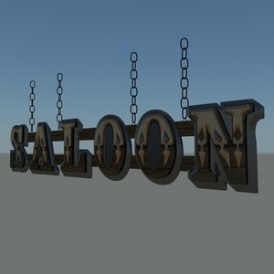 saloon sign 3ds