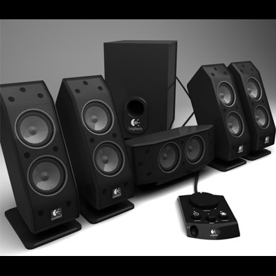 3dsmax logitech 5 1 speaker