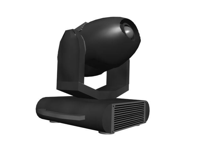 moving head light 3d model free