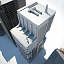 office buildings modern construction 3d model