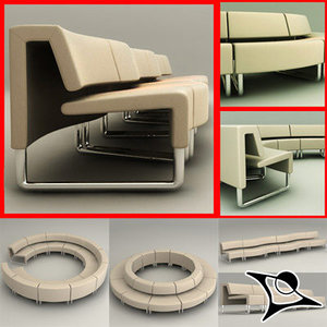 3d model sofa set