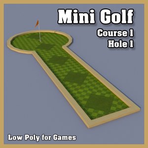 mini golf hole obj