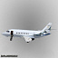 3d dassault falcon business jet