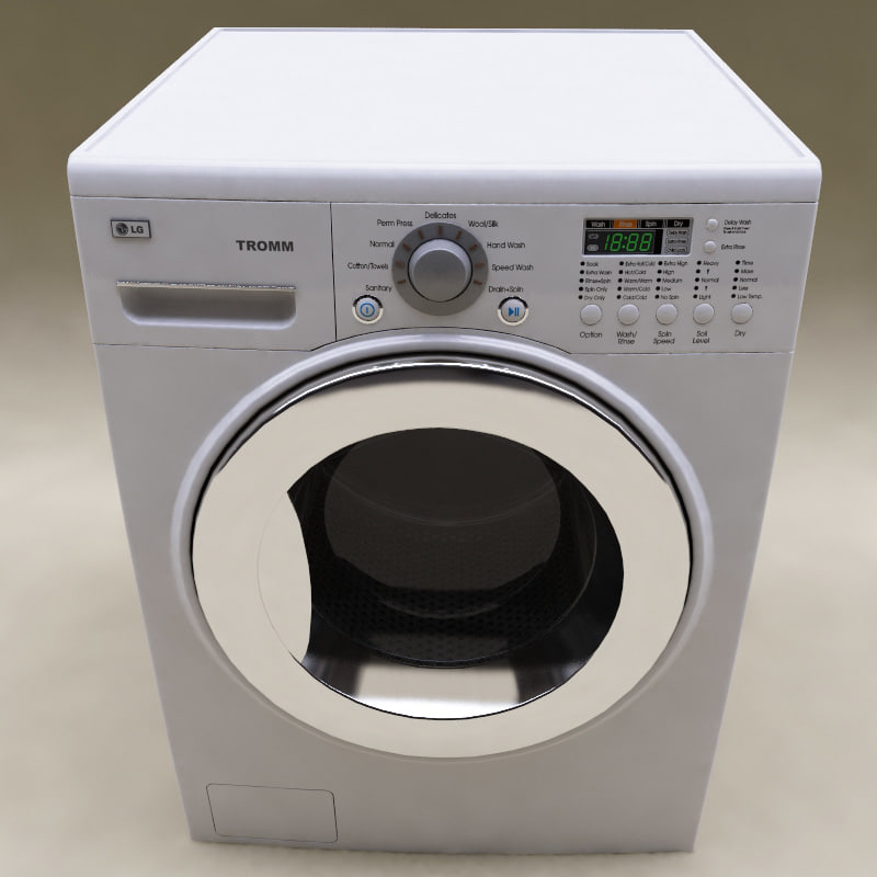 3d model lg washer dryer combo