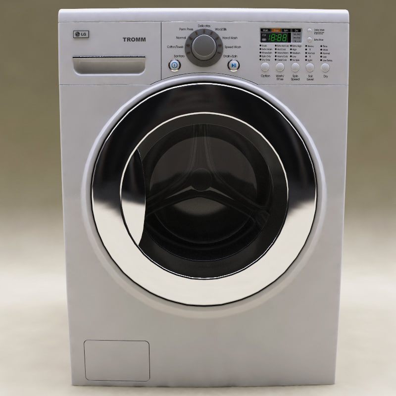 3d model lg washer dryer combo