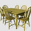 3d model of dining room table chairs