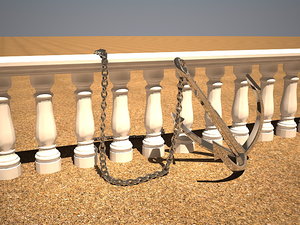 3d anchor chain balustrade